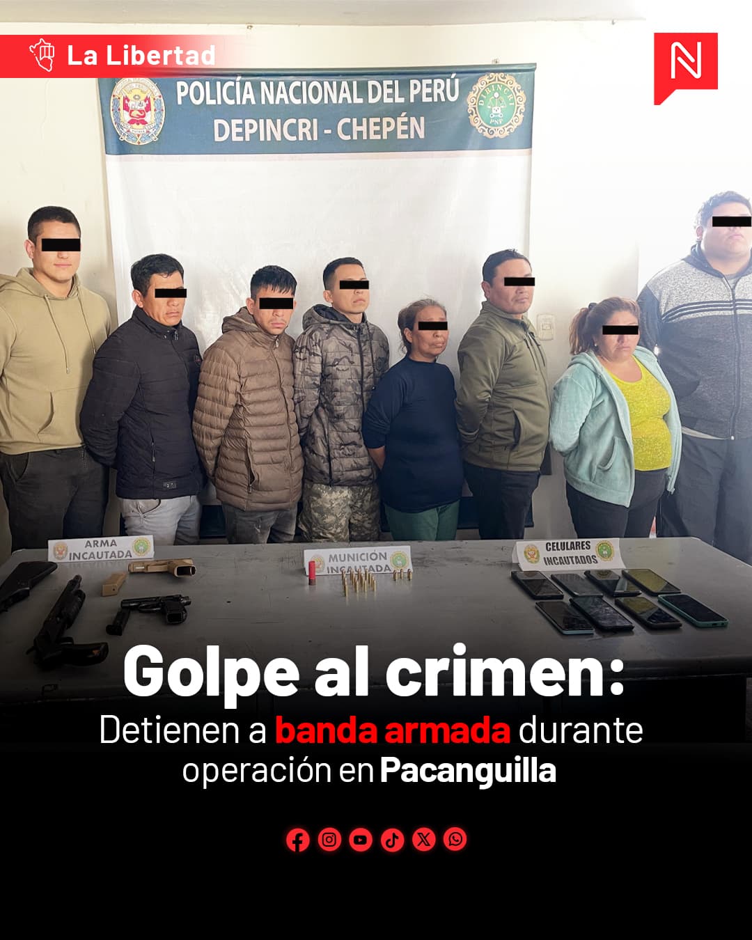 Operativo policial en Pacanguilla, Pacasmayo: lucha contra la delincuencia