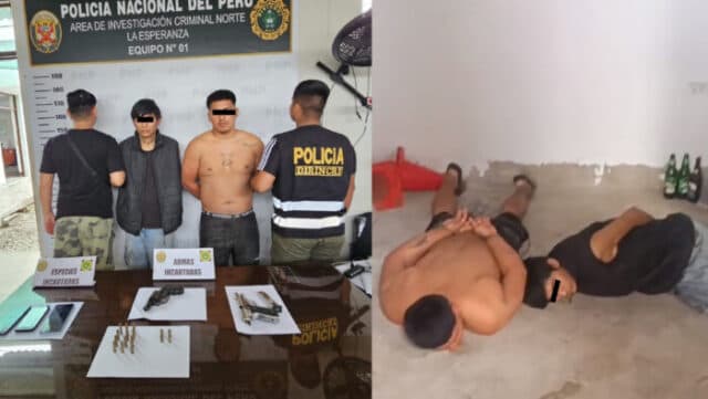 Extorsionadores detenidos en Trujillo y Pacasmayo