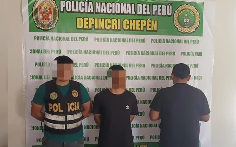 Chepén: PNP captura extorsionistas