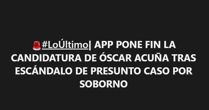 APP excluye candidato por corrupción en Jequetepeque
