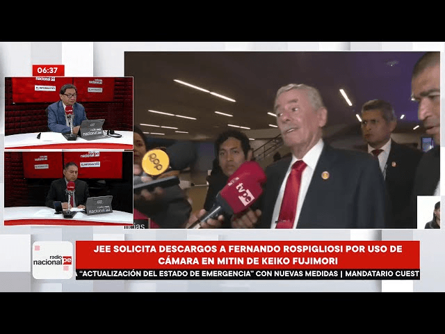 Presidente del Congreso y uso de cámara en mitin partidario