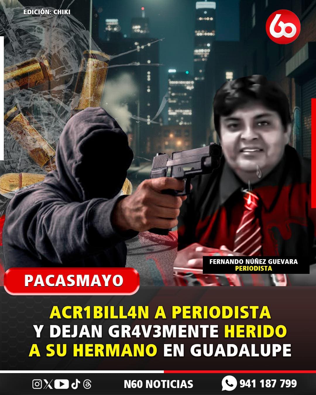 Asesinato de periodista en carretera Panamericana Norte, Pacasmayo