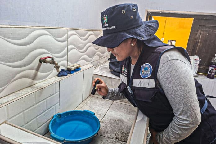 Campaña de control larvario en Chepén 2026 para prevenir el dengue
