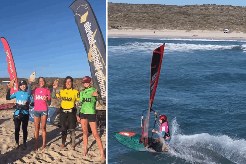 Sarah Kenyon, campeona U18 Junior World Champion en windsurf