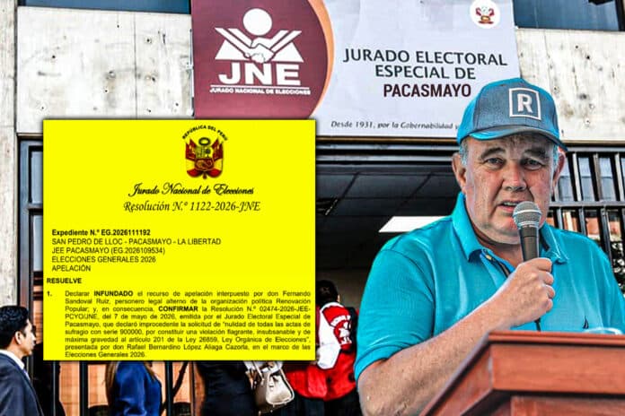 JEE de Pacasmayo confirma derrota de López Aliaga
