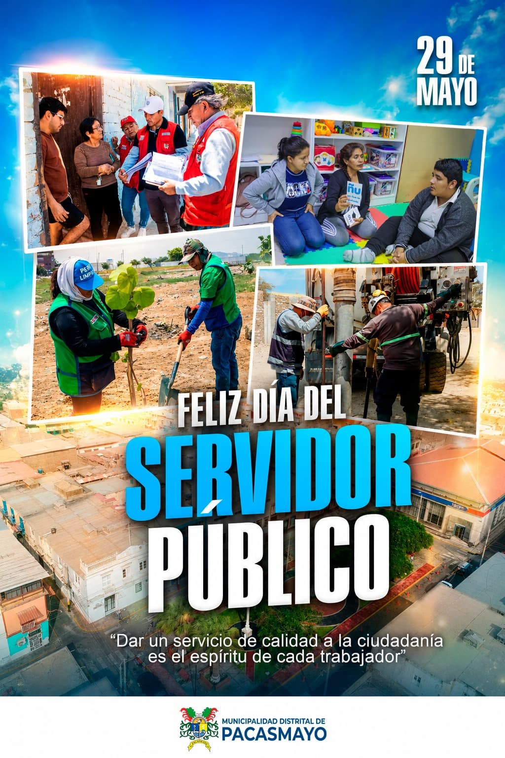 Feliz Día del Servidor Público en Pacasmayo