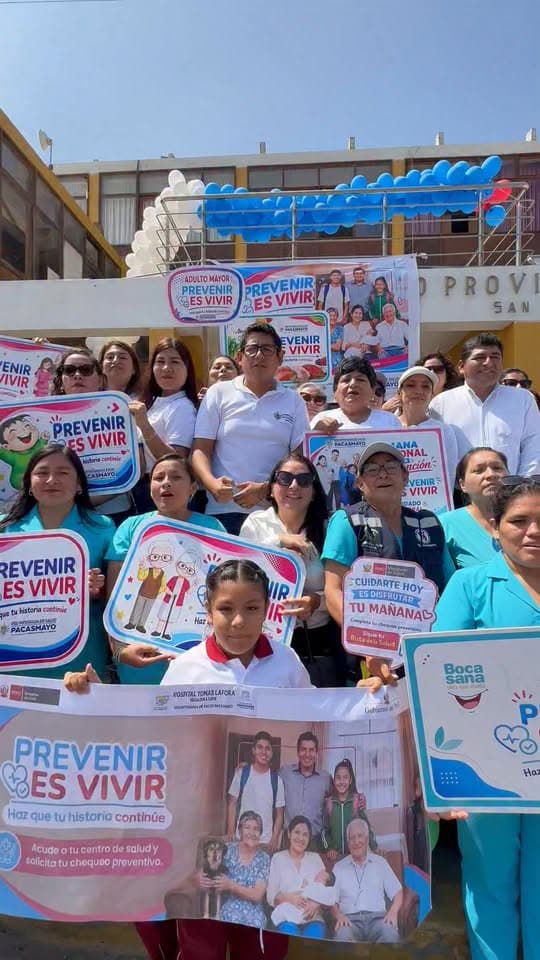 Prevención sanitaria en Pacasmayo: campaña Prevenir es Vivir