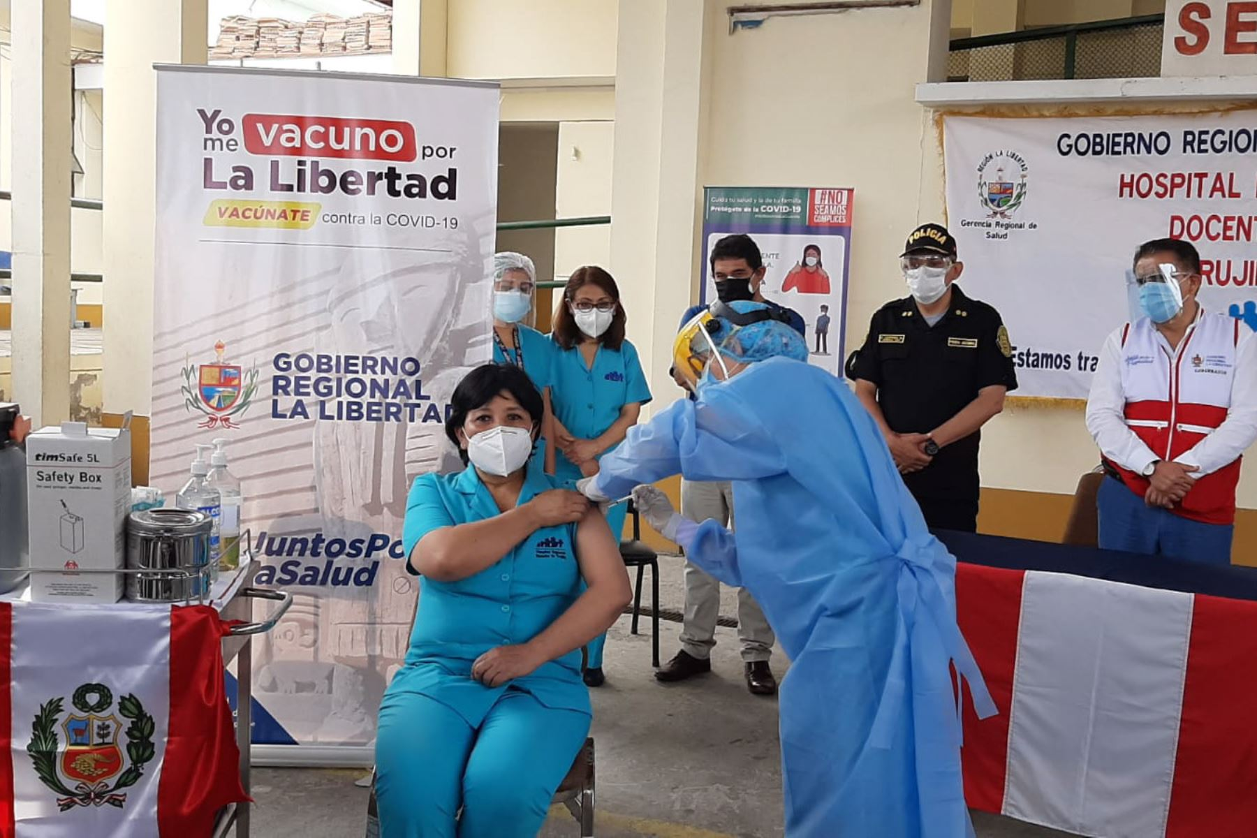La Libertad prevé vacunar contra el covid-19 a 7,367 personas hasta el sábado