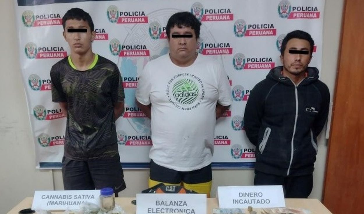 Trujillo: intervienen a tres presuntos vendedores de drogas