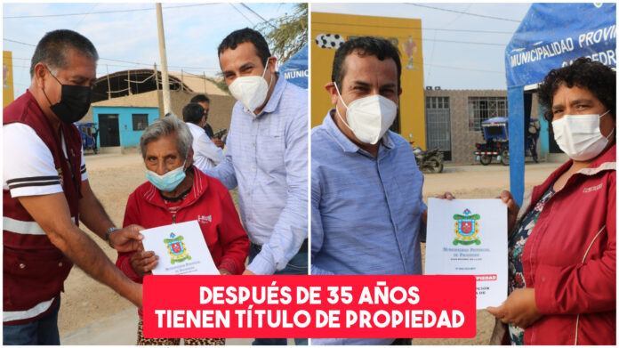 Después de 35 años, 100 familias de Pacasmayo cuentan con título de propiedad