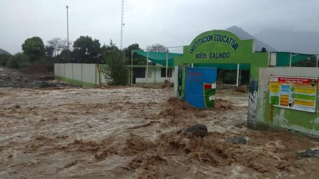 Más de 2 500 instituciones educativas fueron afectadas por las lluvias hasta la actualidad