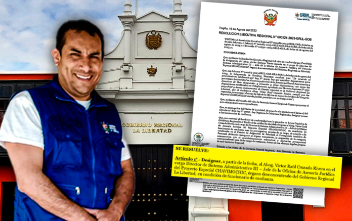 Designan a Víctor Cruzado como Director de Sistema Administrativo del Proyecto Especial Chavimochic