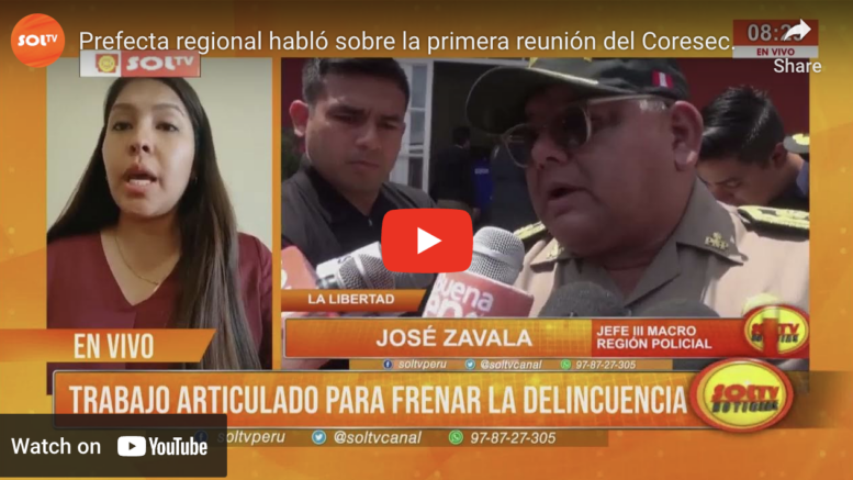 Trabajo Articulado en La Libertad para Disminuir Criminalidad Trabajo Articulado en La Libertad para Disminuir Criminalidad