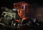 Incendio y choque nocturno en Pacasmayo