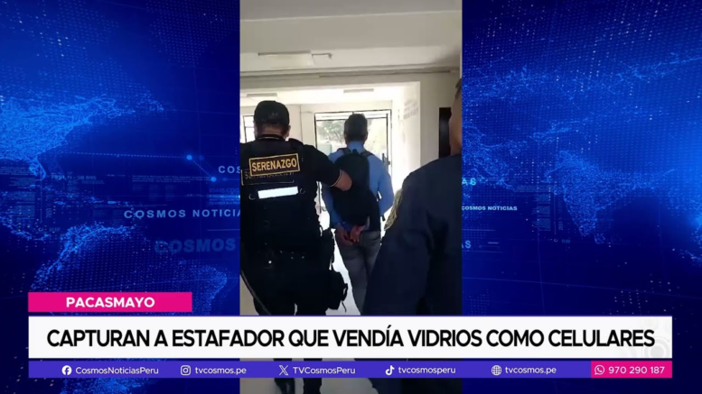 Capturan estafador de falsos celulares en Pacasmayo