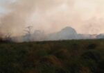 Incendio cerca de asilo en San Pedro