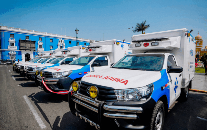 GORE La Libertad: 40 Ambulancias