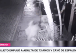Violencia en La Taberna: Adulto empuja a anciana de 73 años