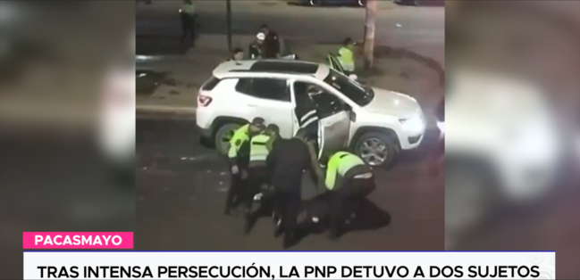 Detención de delincuentes en Guadalupe