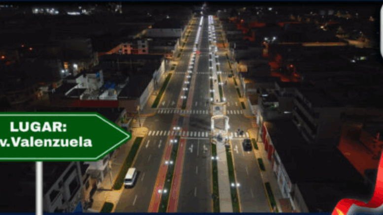 Av. Enrique Valenzuela se inaugura en Pacasmayo