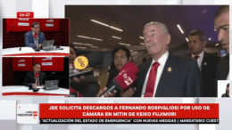 Presidente del Congreso y uso de cámara en mitin partidario Presidente del Congreso y uso de cámara en mitin partidario